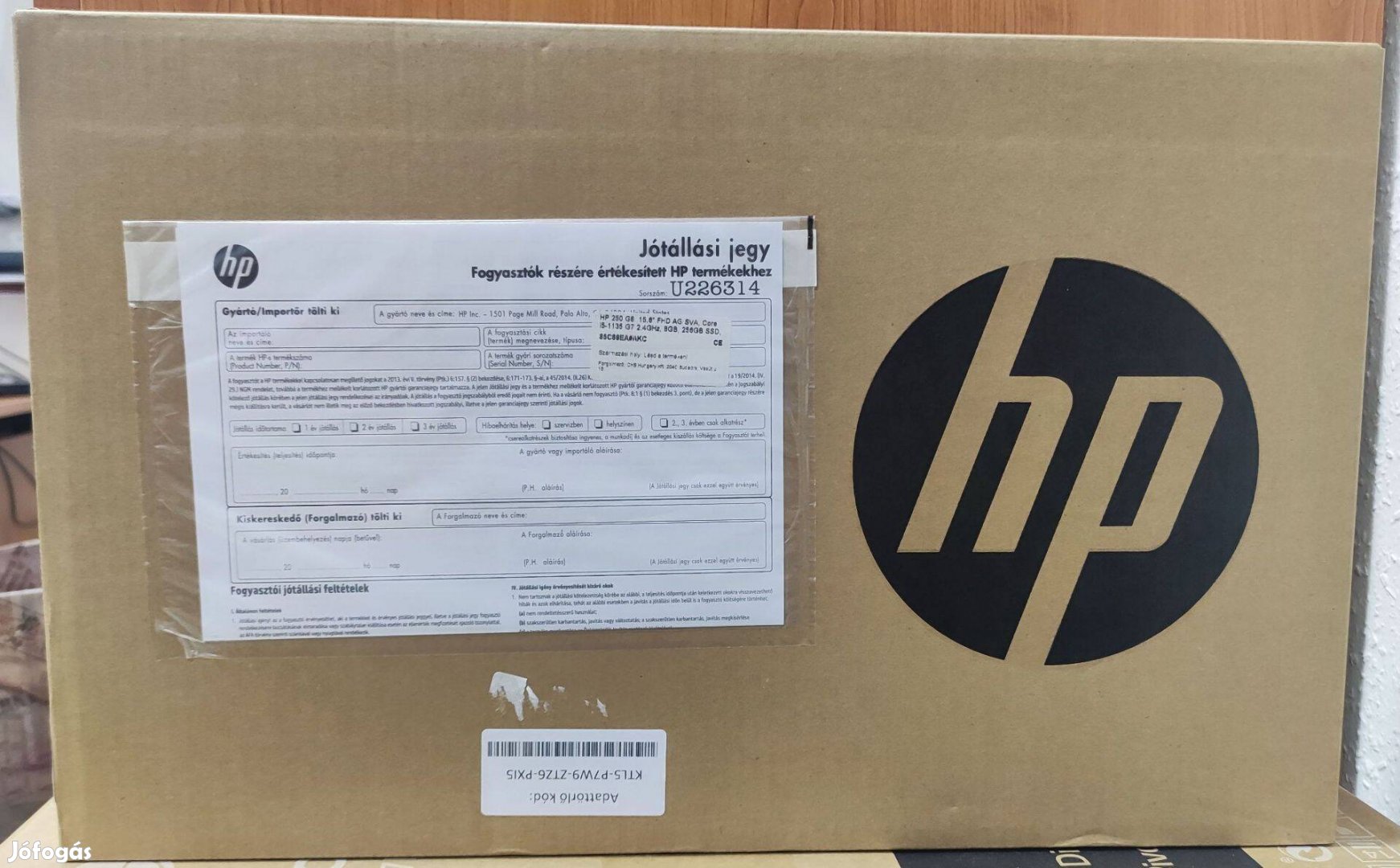 Eladó HP 250 G8 85C69EA laptop (i5, 8GB, 256GB)