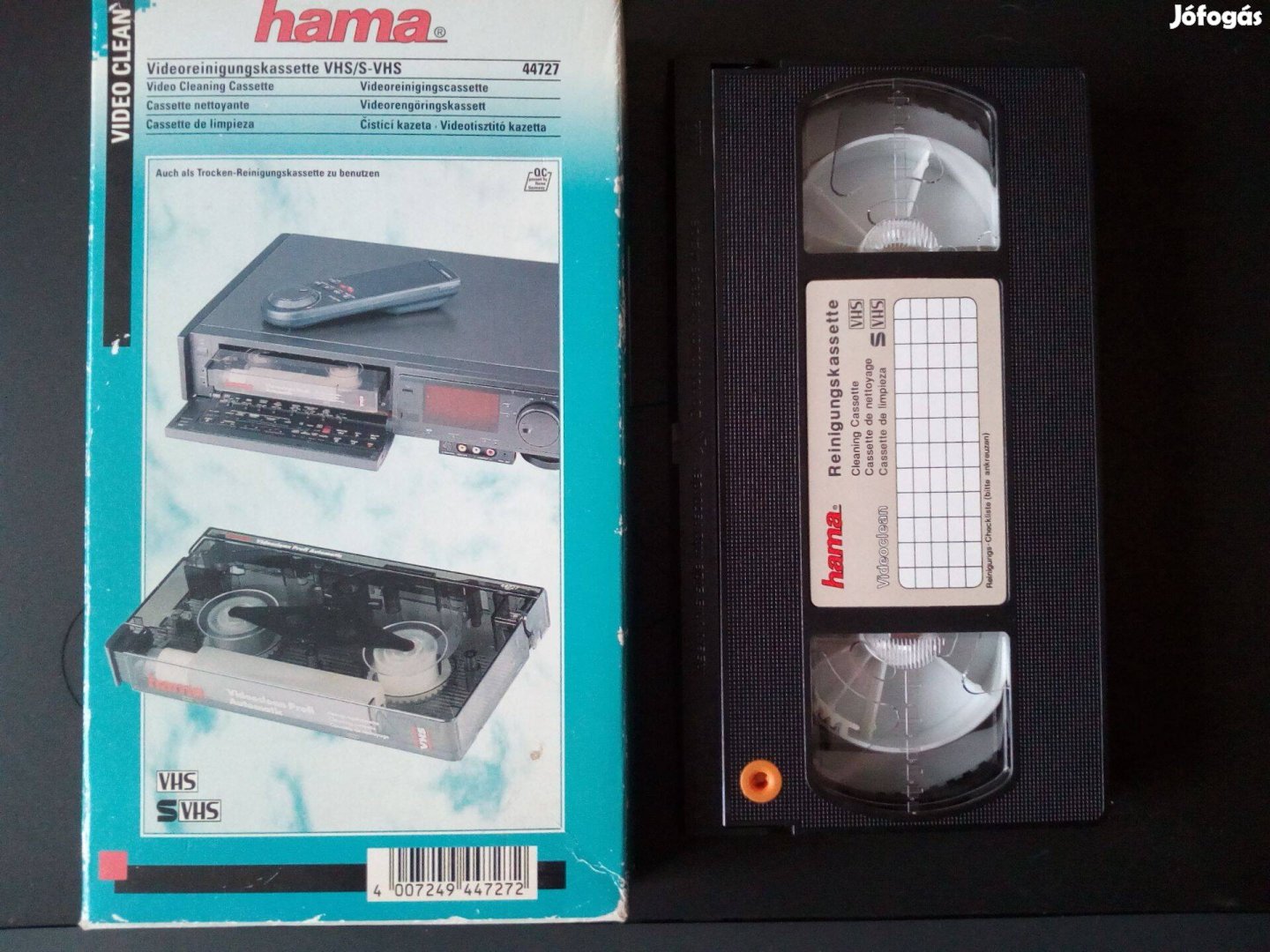 Eladó Hama VHS / S-VHS tisztító-kazetta (folyadék nélkül)