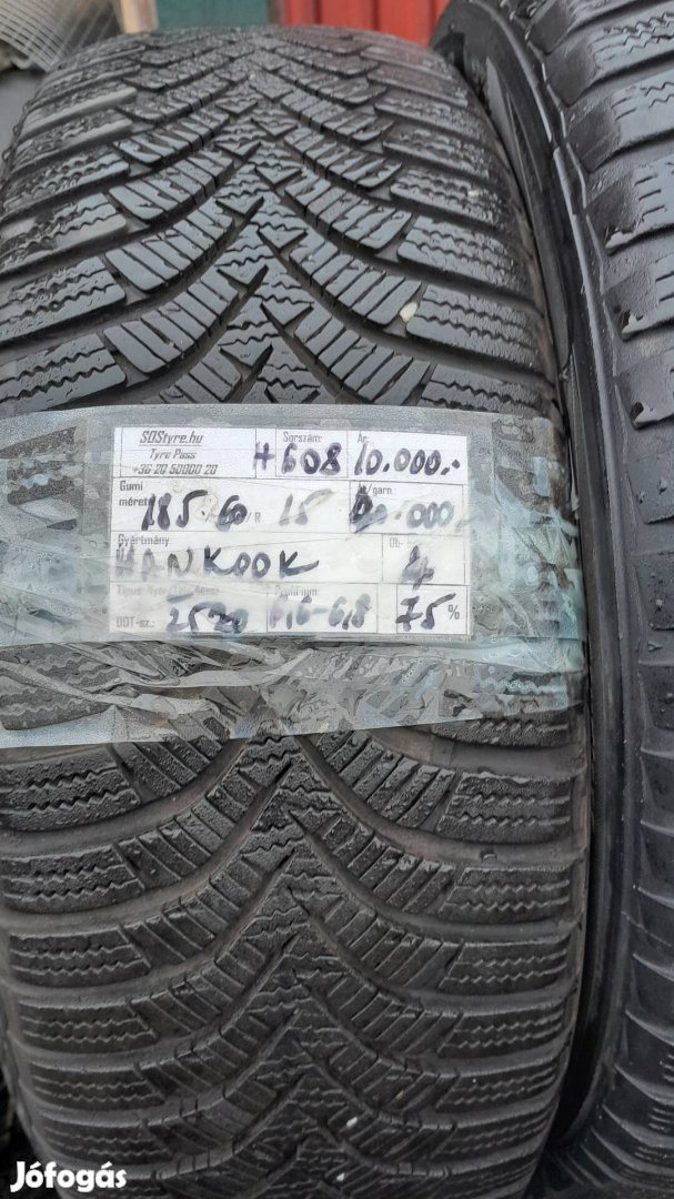 Eladó Hankook 185/60R15 téli gumi garnitúra 