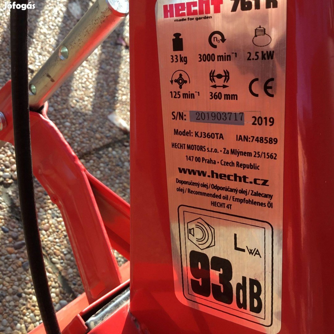 Eladó Hecht 761R rotációs kapa
