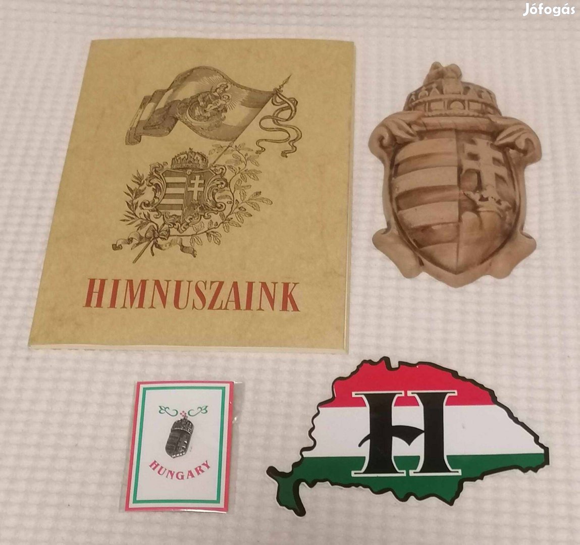 Eladó Himnuszaink & Kerámia / Fém Koronás Címer + Matrica Szett