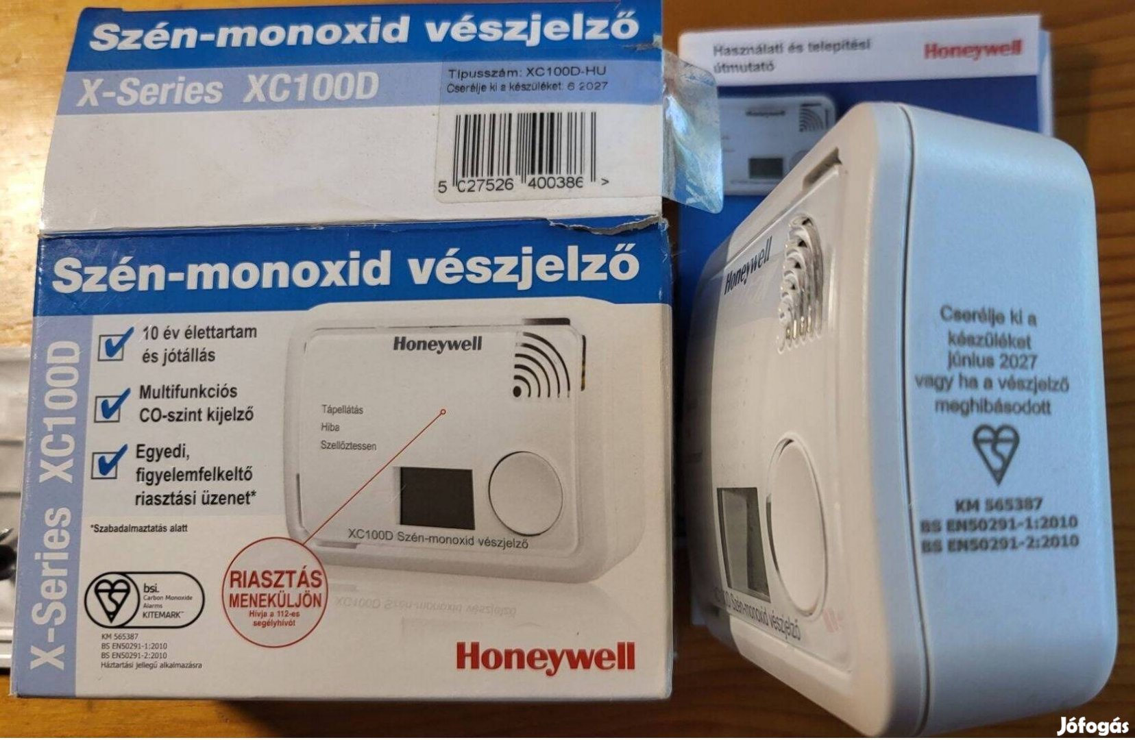 Eladó Honeywell XC100D-HU szén-monoxid érzékelő