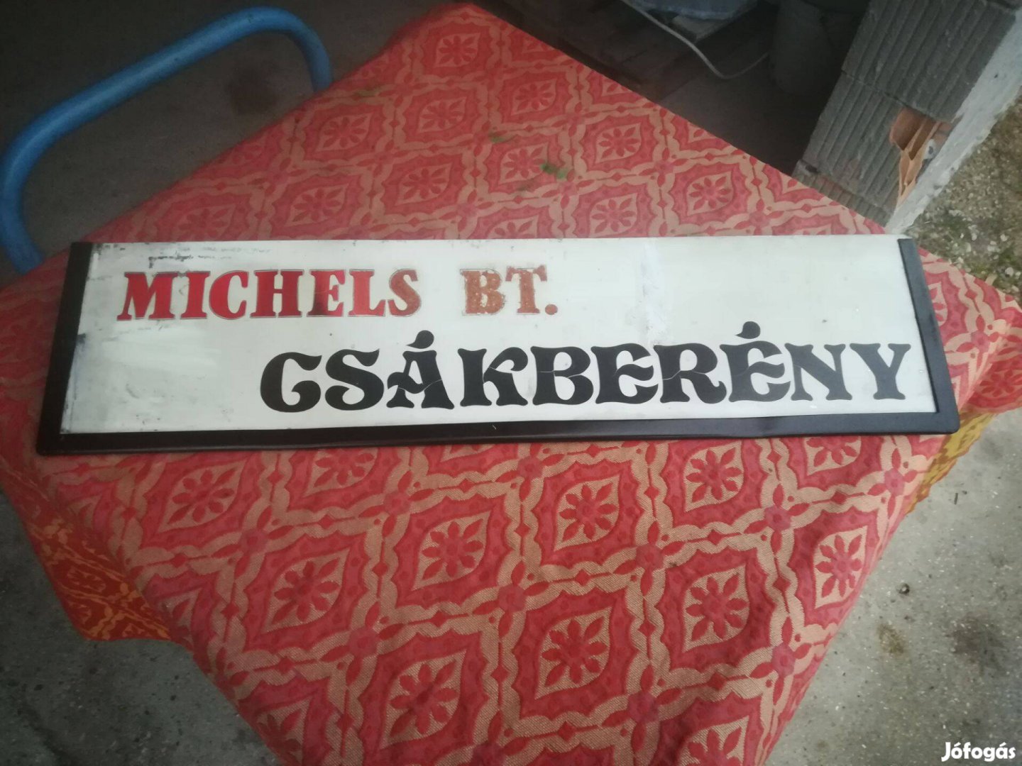 Eladó Ikarus oldalsó korlátra szerelhető táblatartó