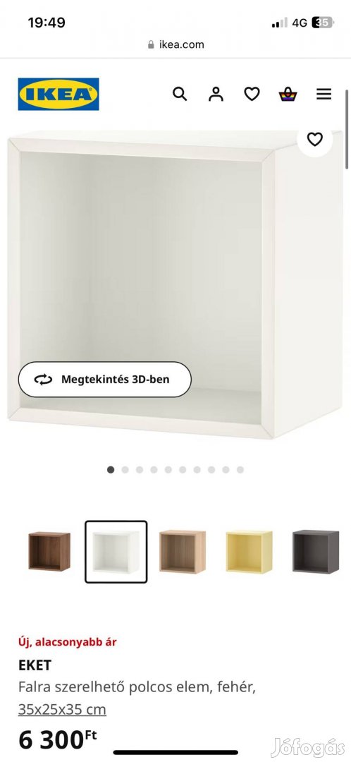 Eladó Ikea fali polcok 4db