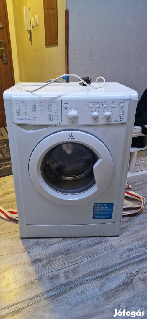 Eladó Indesit elöltöltős mosógép 6kg