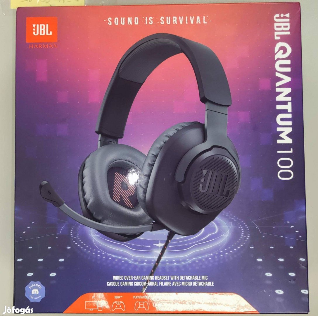 Eladó JBL Quantum 100 Gaming headset