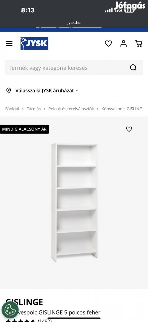 Eladó Jysk hibátlan szekrények 