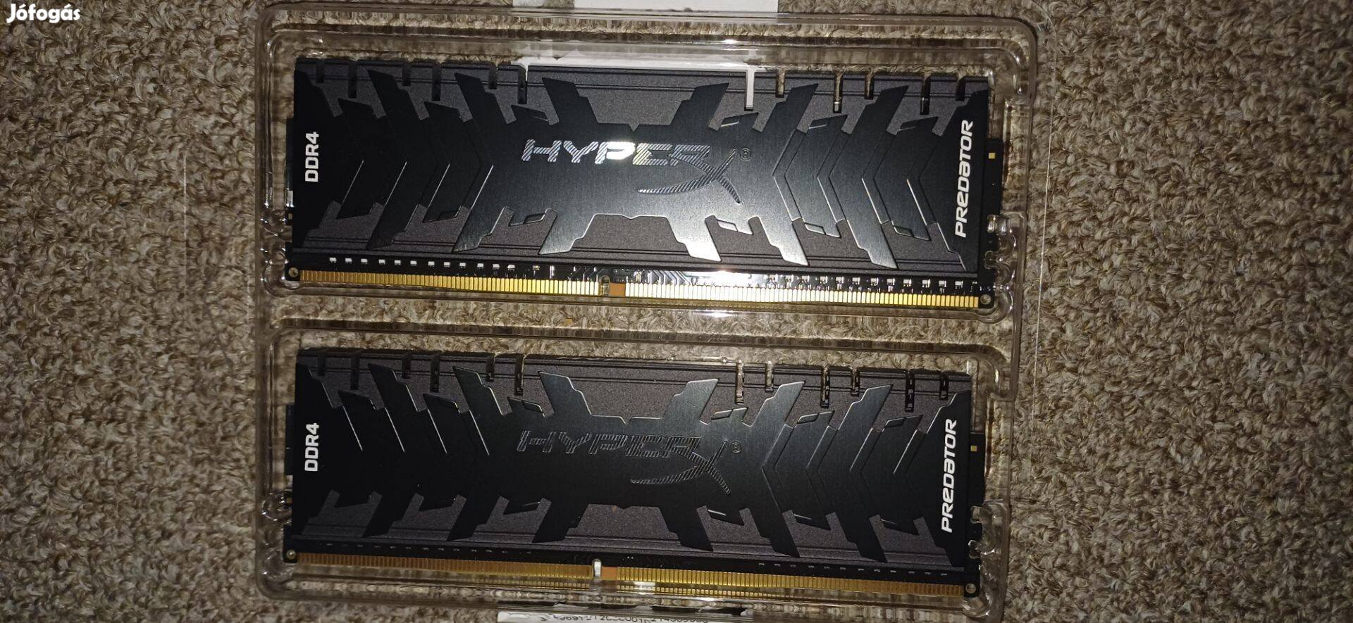 Eladó Kingston Hyperx Predator DDR4 2x8GB 3200mhz ram!
