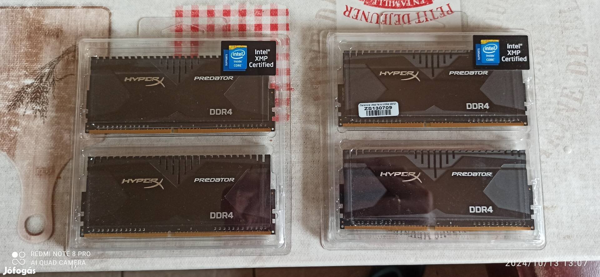 Eladó Kingstone 16GB 2400Mhz RAM kit