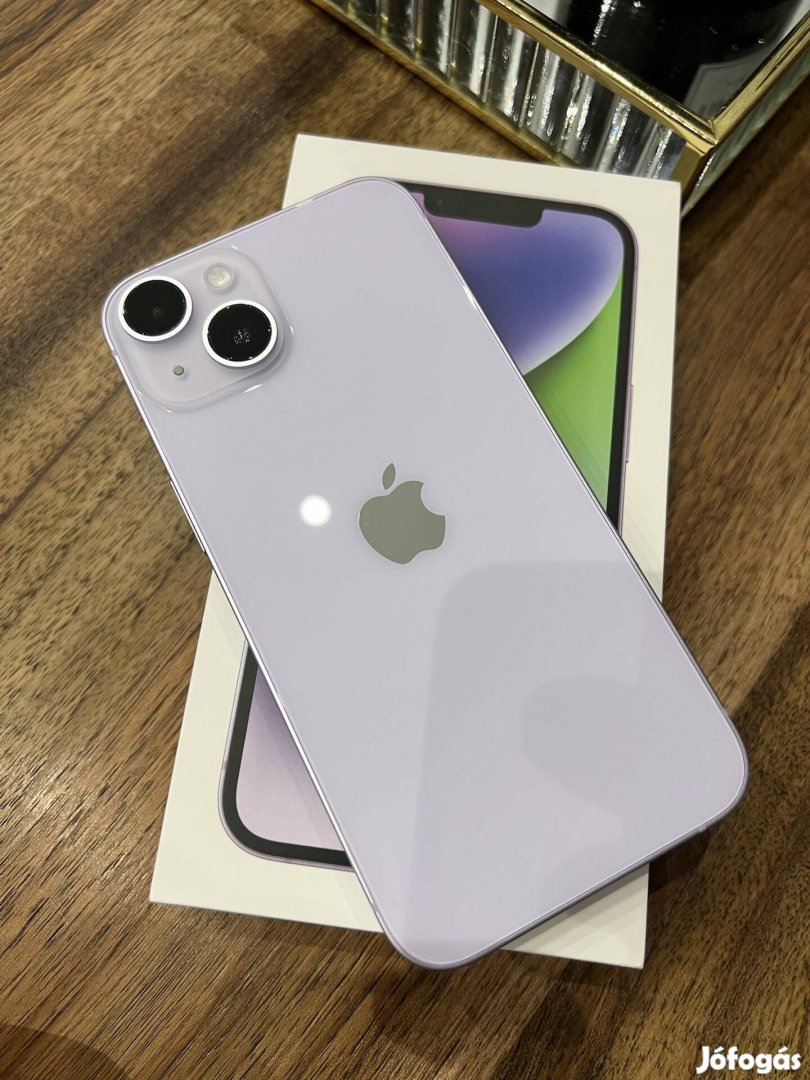 Eladó Kitűnő Állapotú iphone 14 Lila 128GB