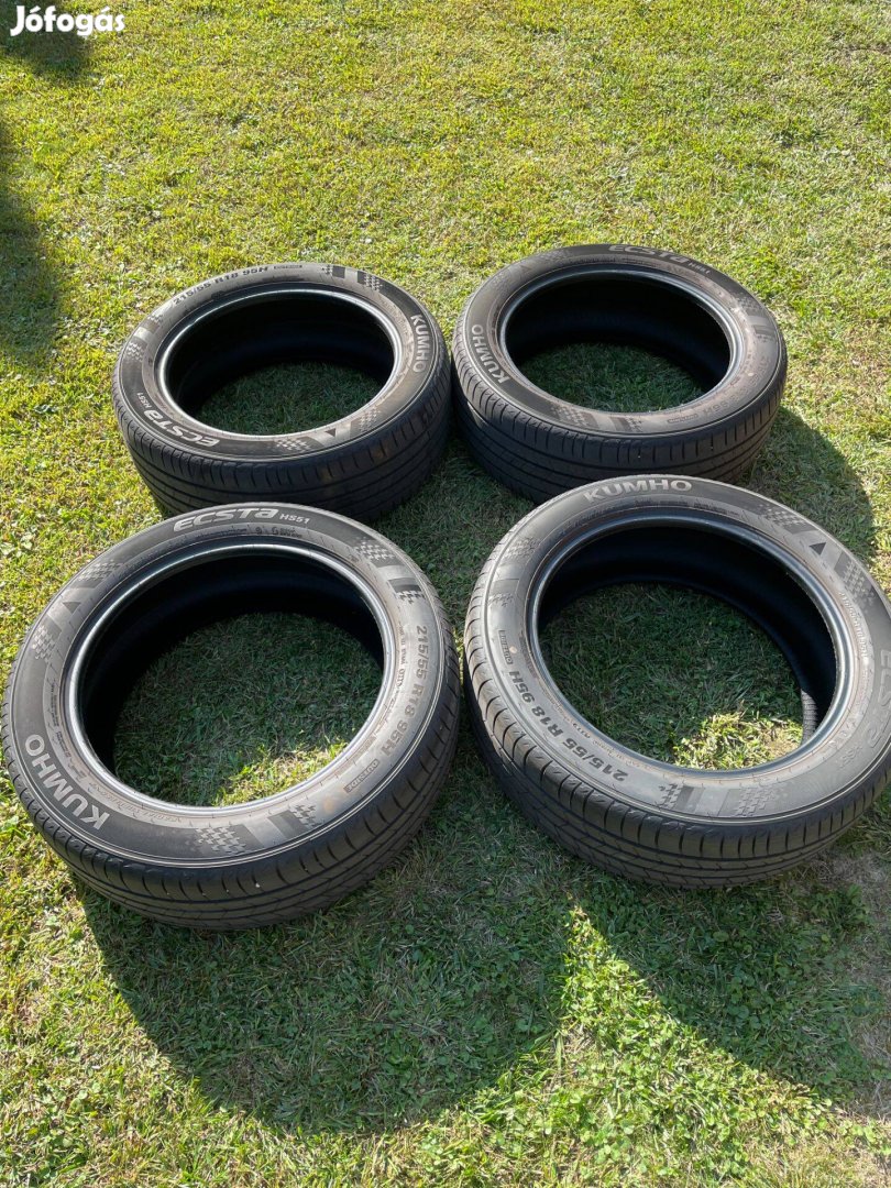 Eladó Kumho nyári gumi 215/55 R18