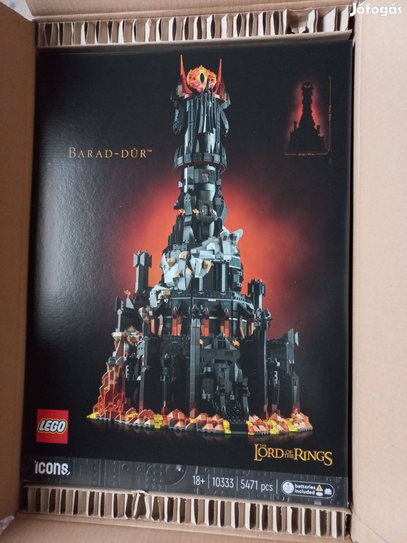 Eladó Lego 10333 Barad-dúr, új, bontatlan, hibátlan, gyári kartonban