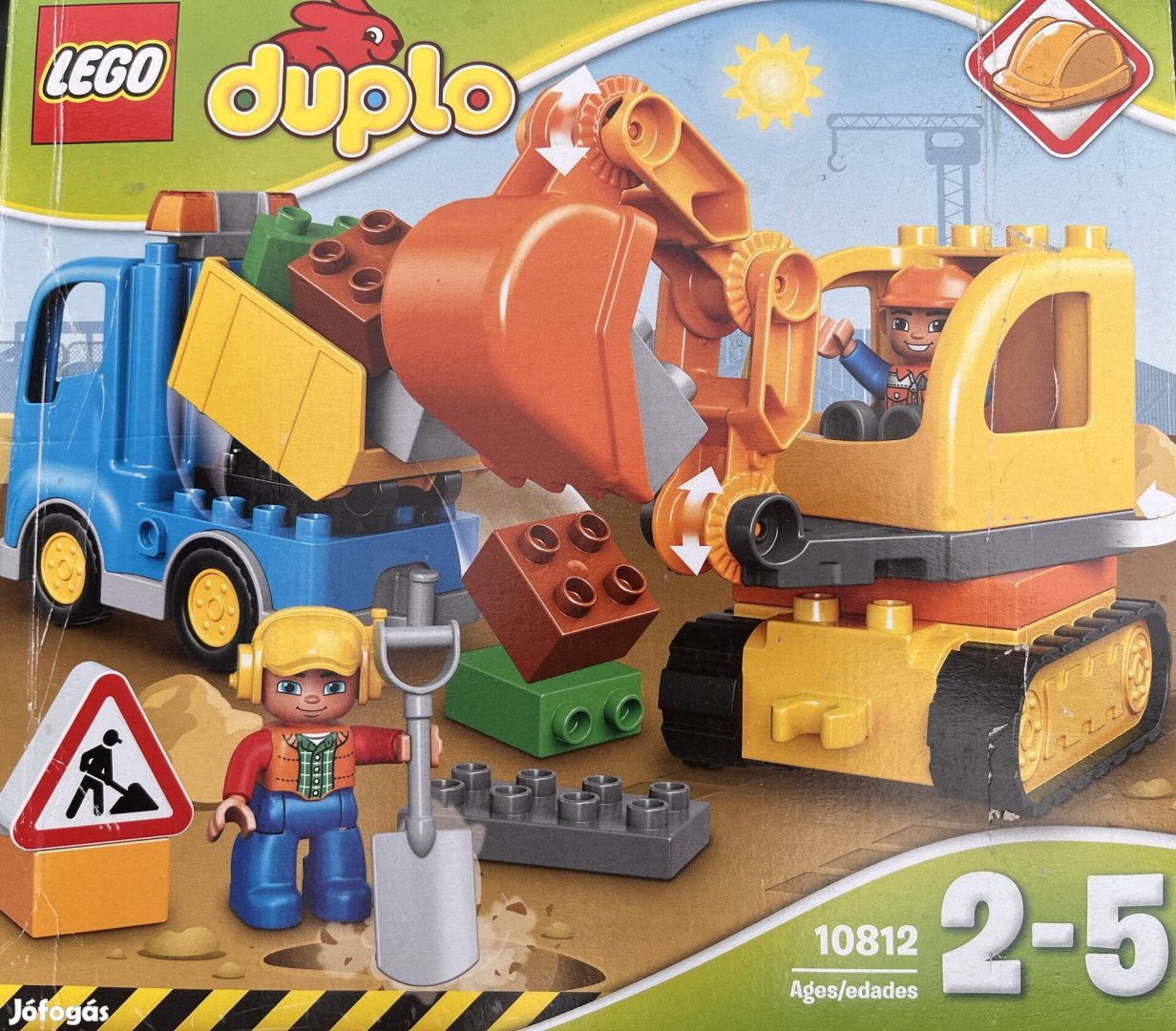 Eladó Lego Duplo teherautó és lánctalpas exkavátor