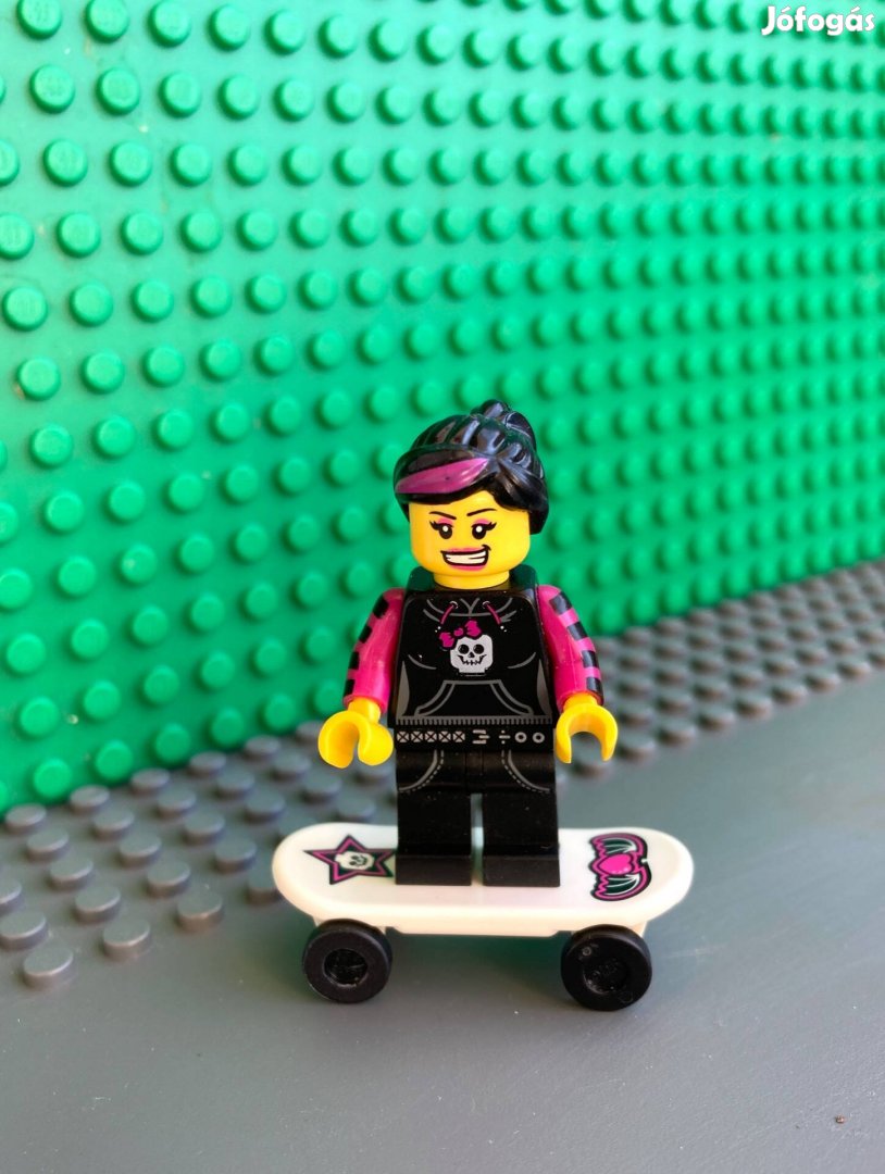 Eladó Lego gördeszkás lány minifigura, Skater Girl - (col092h)