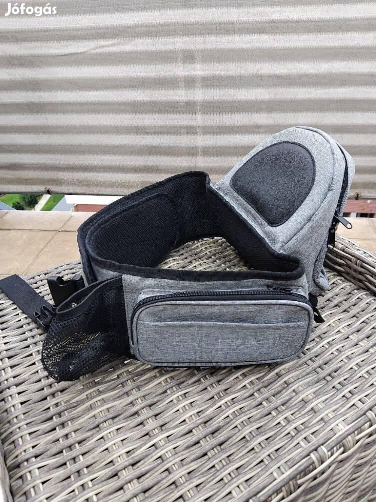 Eladó Lindalime csípőülős babahordozó (hip seat) szürke