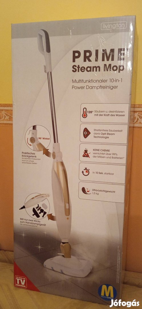 Eladó Livington Prime Steam Mop Gőztisztító készlet felmosó