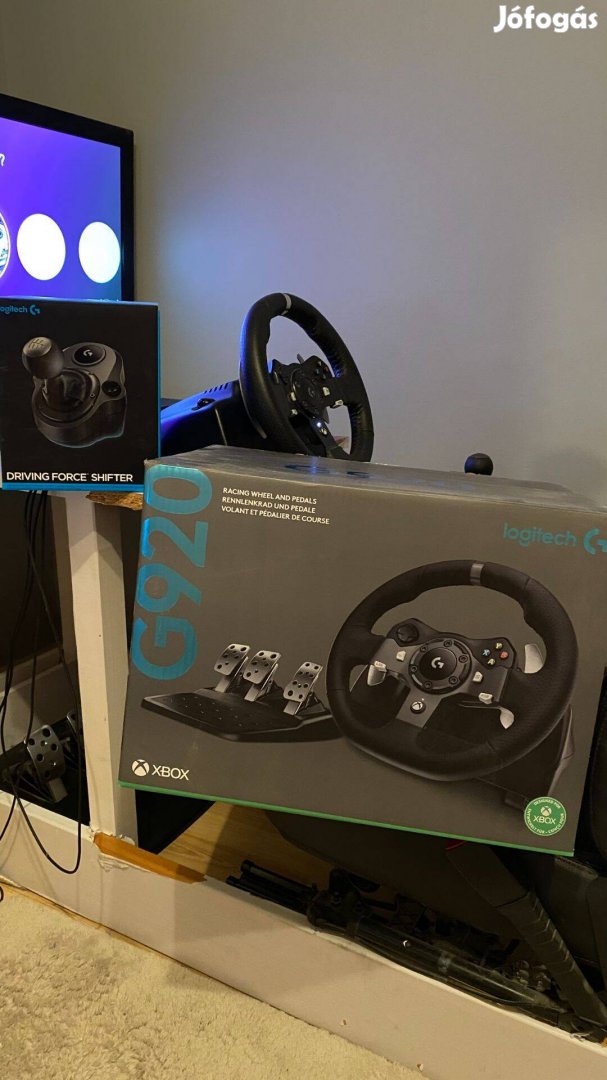 Eladó Logitech G920 és Logitech Driving Force Shifter váltó