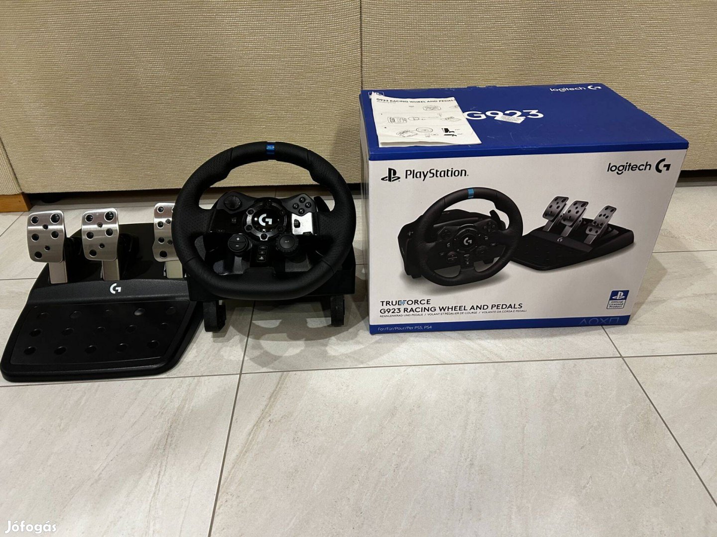 Eladó Logitech G923 Trueforce szimulátor-versenykormány