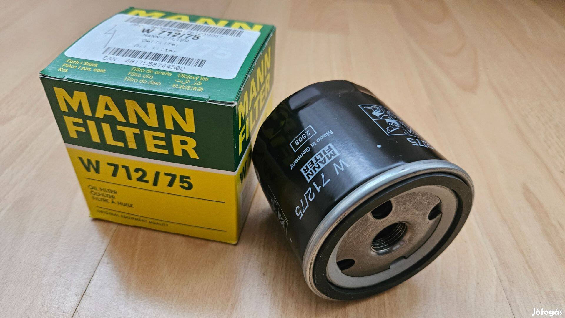 Eladó Mannfilter w712/75 olajszűrő!