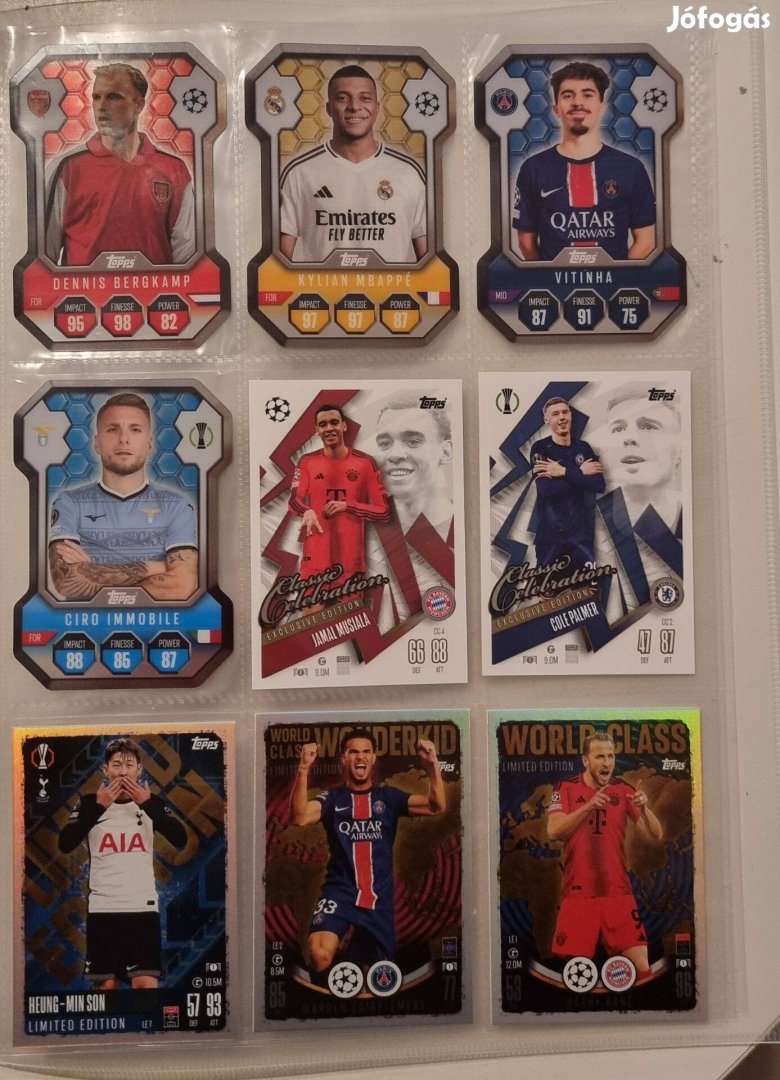 Eladó Match Attax 2024/25 focis kátyák