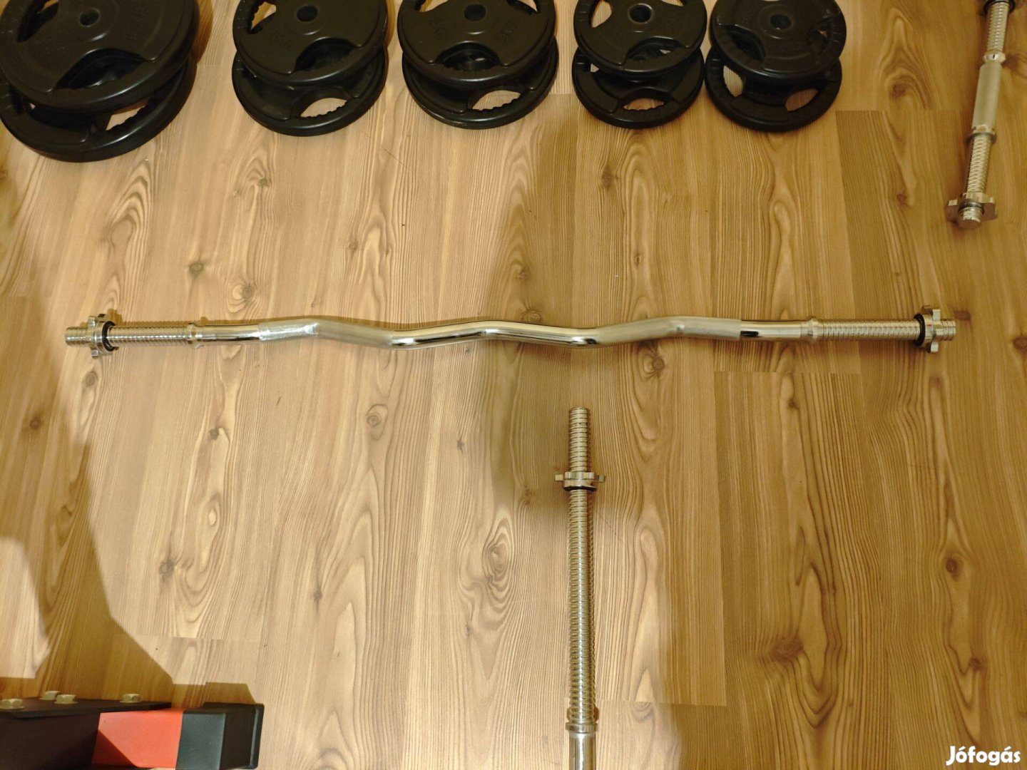 Eladó Maxxiva Súlyzórúd kétkezes EZ 120 cm ezüst