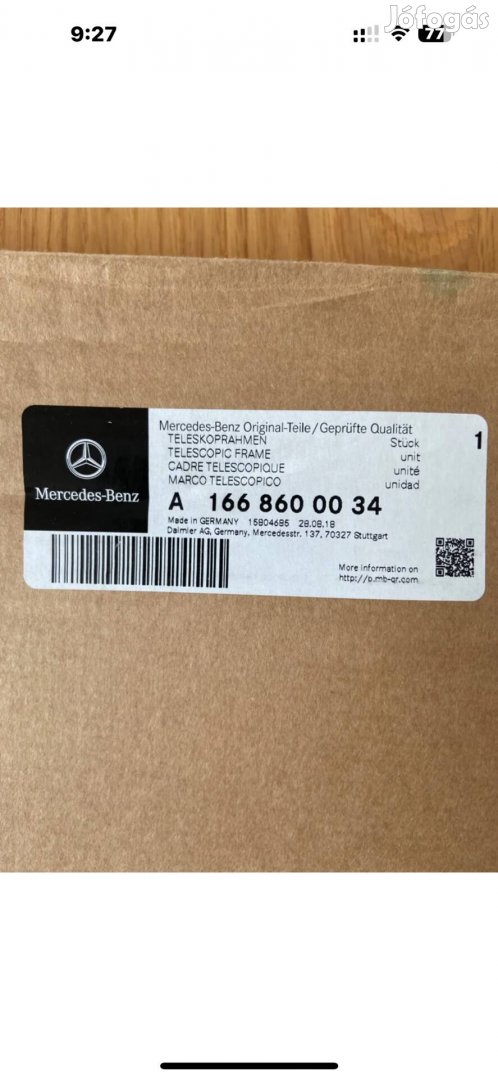 Eladó Mercedes csomagtér rögzítő 