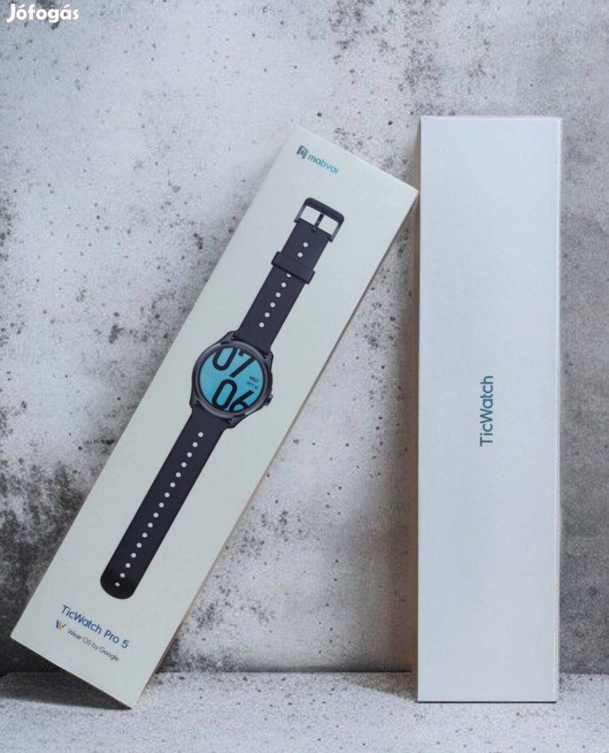 Eladó Mobvoi Ticwatch Pro 5 Obsidian - Hibátlan, Garanciális!