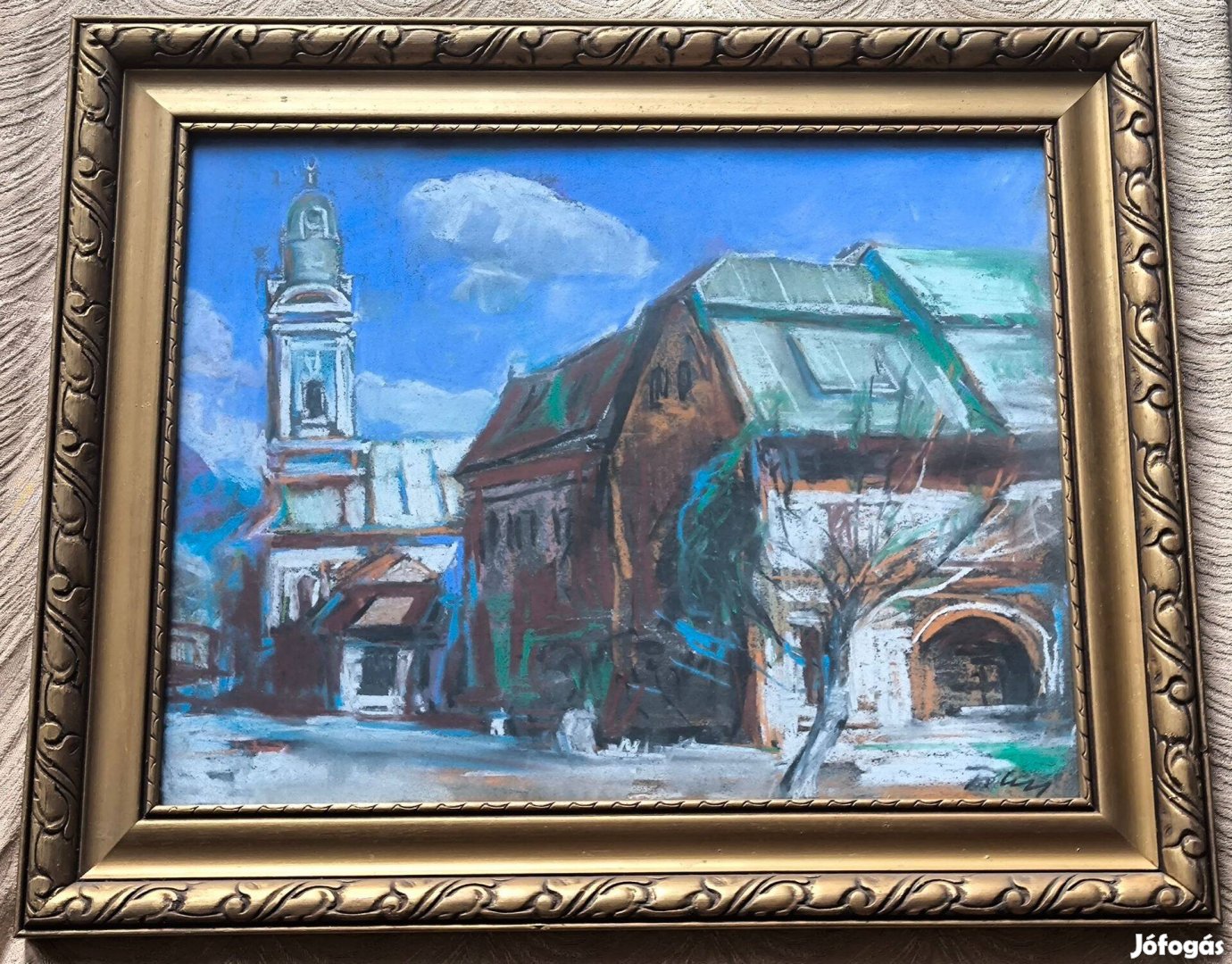 Eladó Nagybánya - Utcarészlet a református templommal,