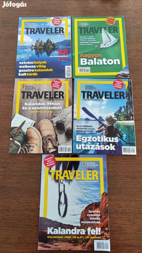 Eladó National Geographic Traveler magazinok - 5 db