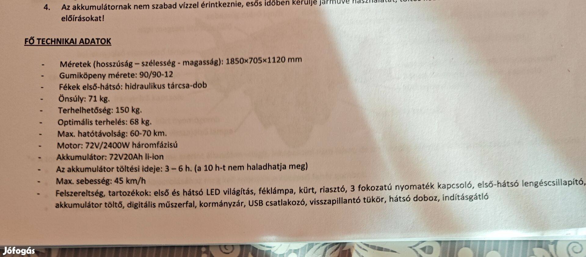 Eladó Opai elektromos robogó Őrbottyánban.300 000ft