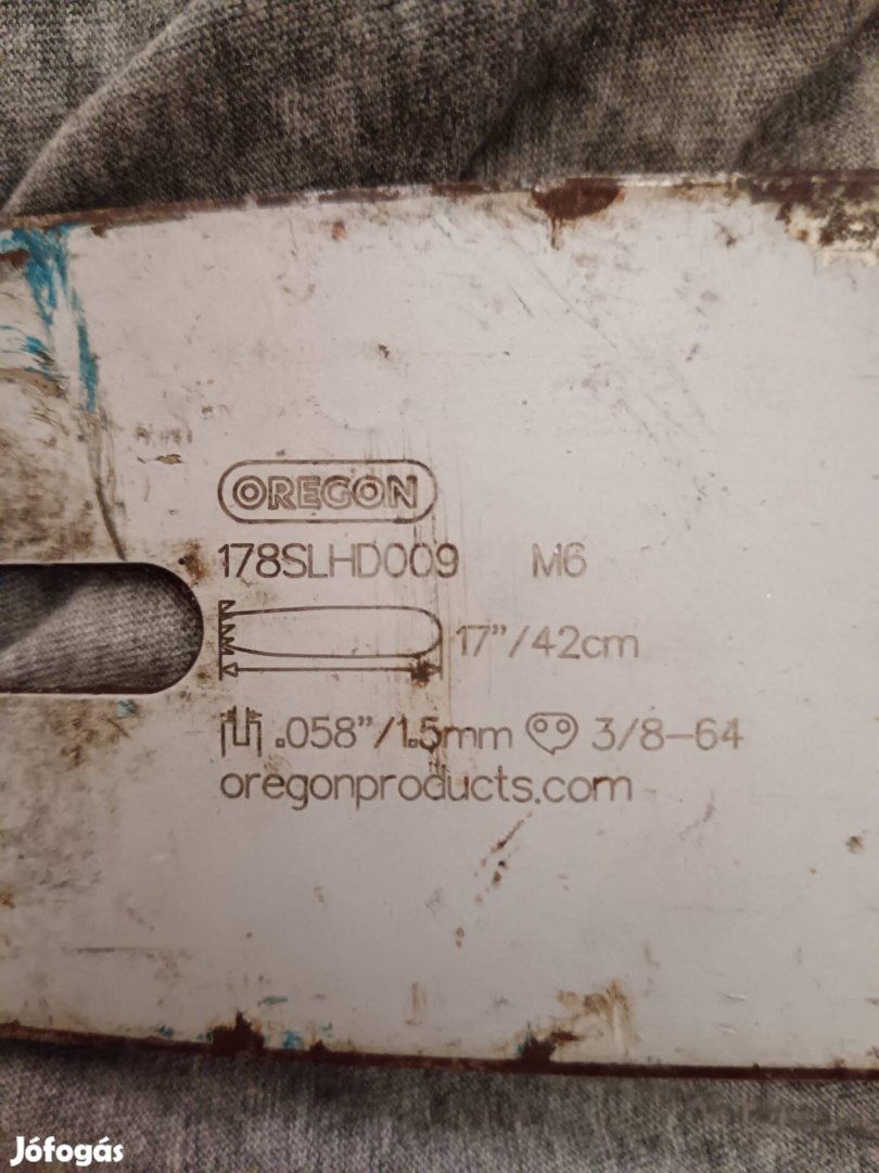 Eladó Oregon vezető lánc nélkül jó állapotban