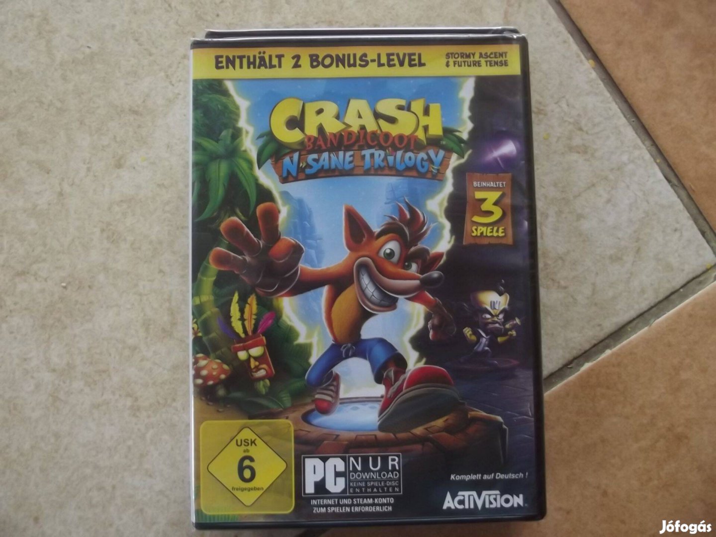 Eladó Pc Eredeti Játék : 46. Crash Bandicoot Nsane Trilogy 3 Játék