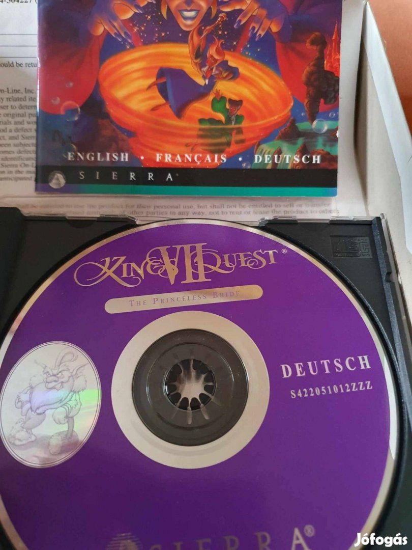 Eladó Pc games cd Kings Quest 1-7.-ig 3 lemezes