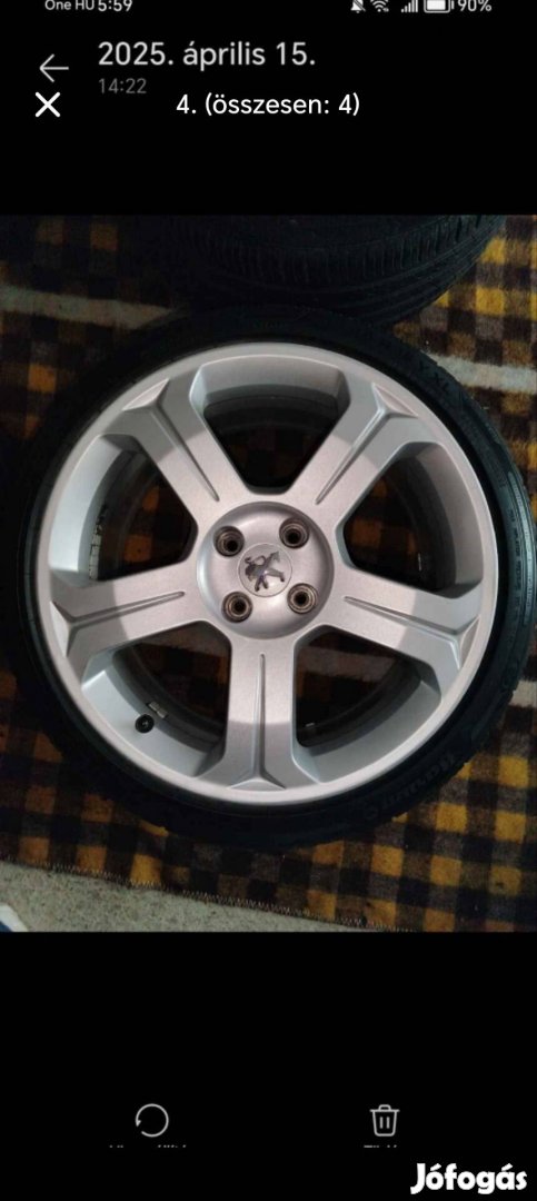 Eladó Peugeot 4x108 r18 alufelni garnitúra 