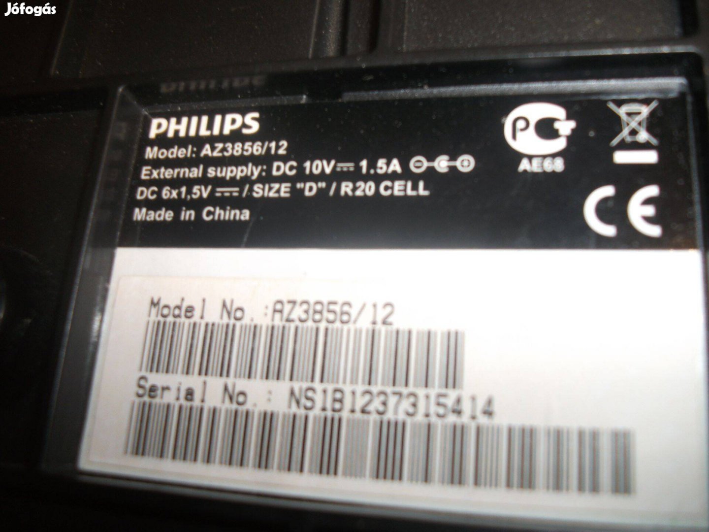 Eladó Philips Az3856/12 rádió magnó CD USB