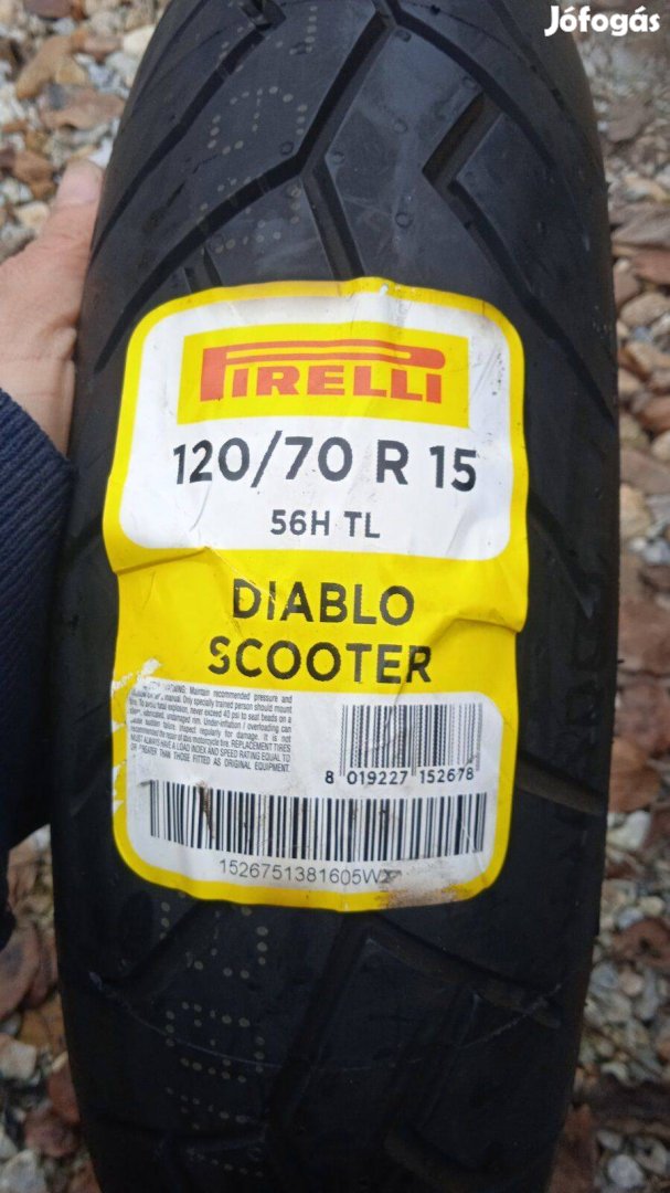 Eladó Pirelli Diablo 120/70r15 motorgumi motor gumi robogó