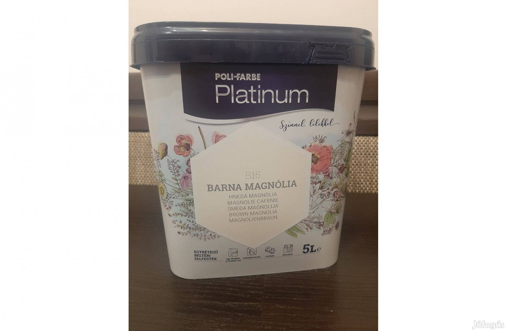Eladó Platinum Poli-Farbe 5l-es falfesték, Barna Magnólia