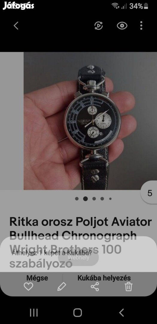 Eladó Poljot Aviator chronográf