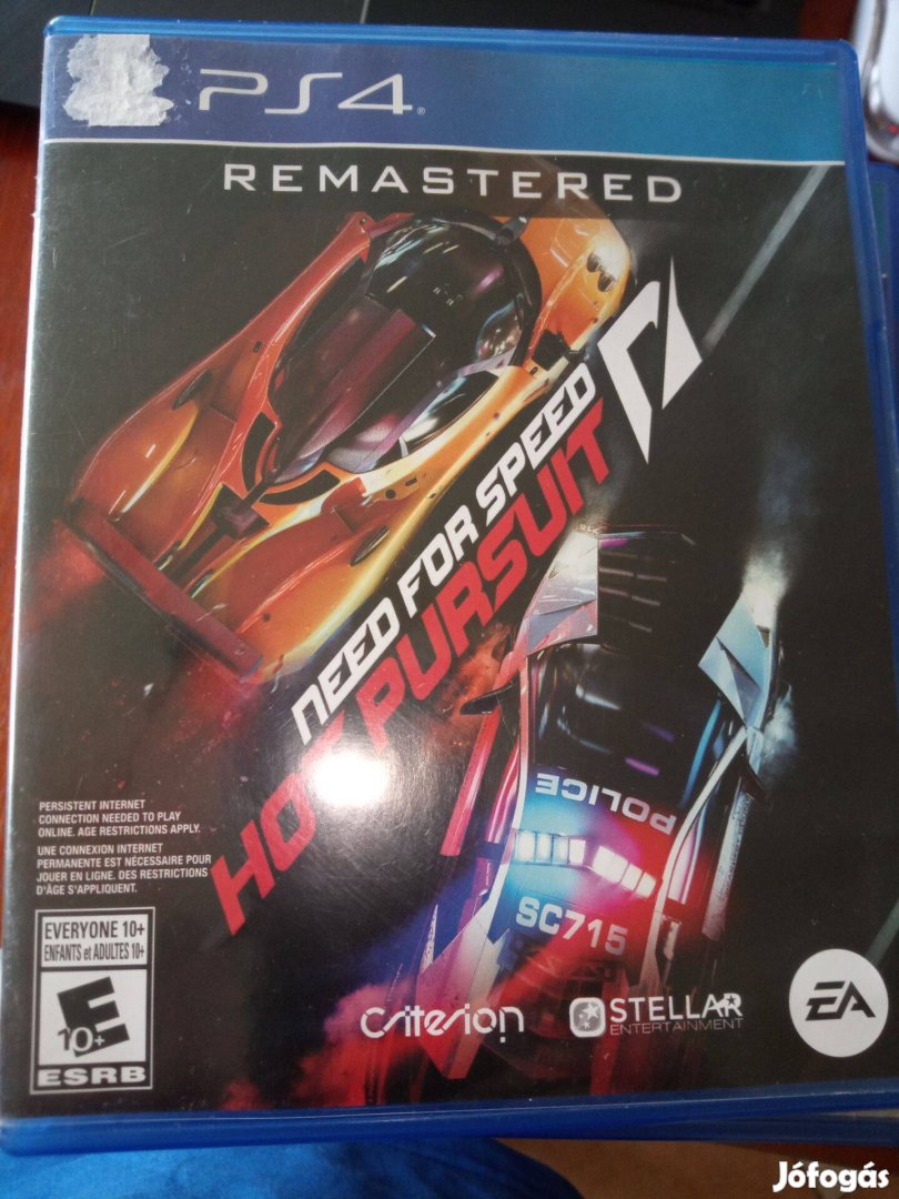 Eladó Ps4 Eredeti Játék : 104. Need For Speed Hot Pursuit ( karcmente