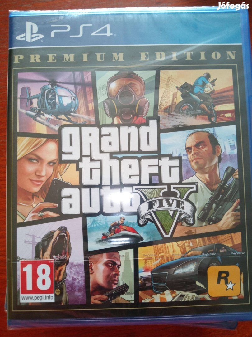 Eladó Ps4 Eredeti Játék : 98. Grand Theft Auto 5 Premium Edition Új