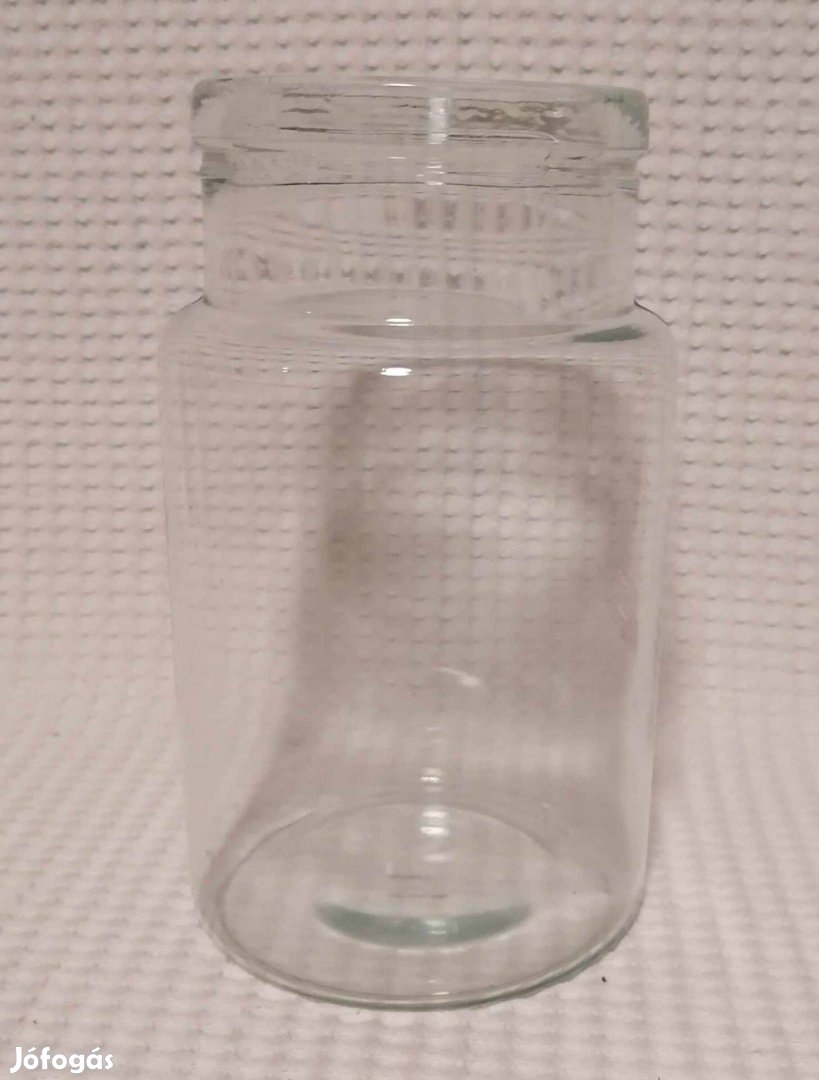 Eladó Régi / Retro / Vintage 1 Literes Huta / Fújt Befőttes Üveg