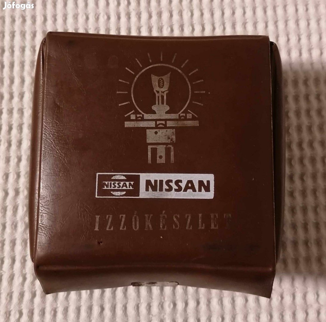 Eladó Régi / Retro / Vintage "Nissan" Izzókészlet Tartó Műbőr Táska