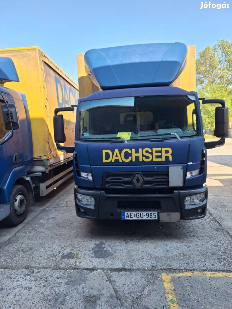 Eladó Renault teherautó ponyvás, emelőhátfalas
