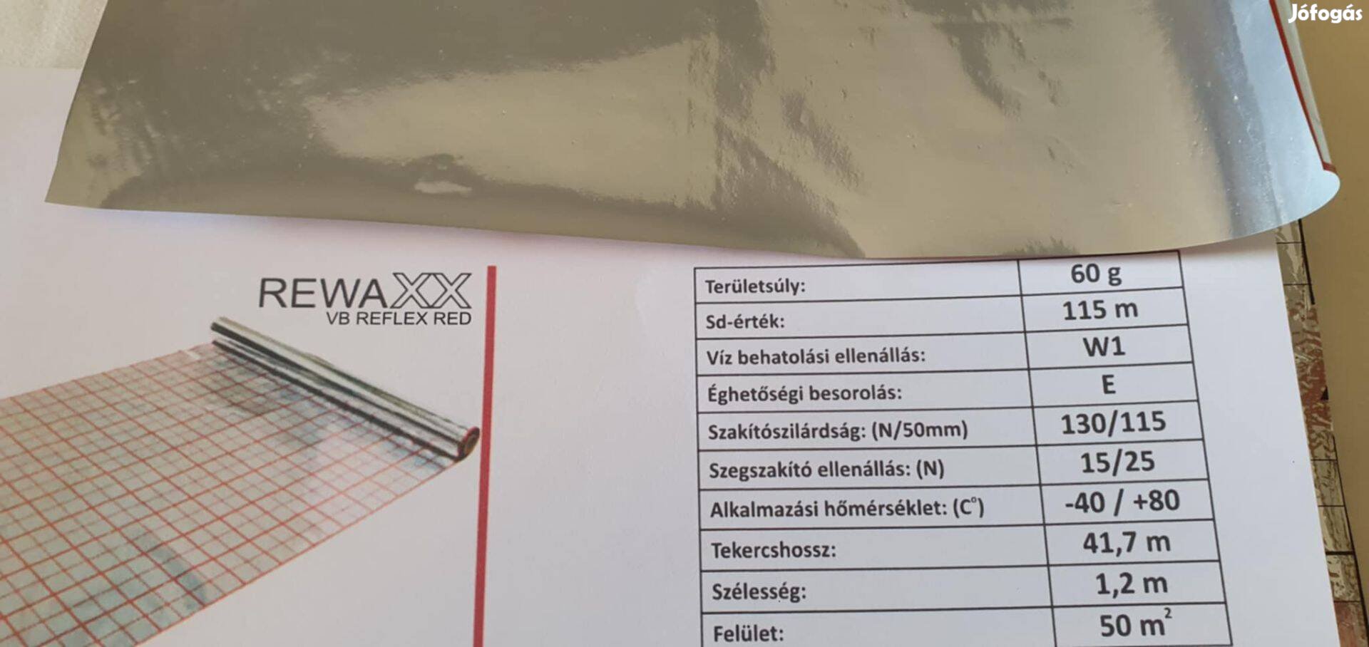 Eladó Rewaxx VB Reflex RED 3-rétegű hőtükrös belső oldali párafékező