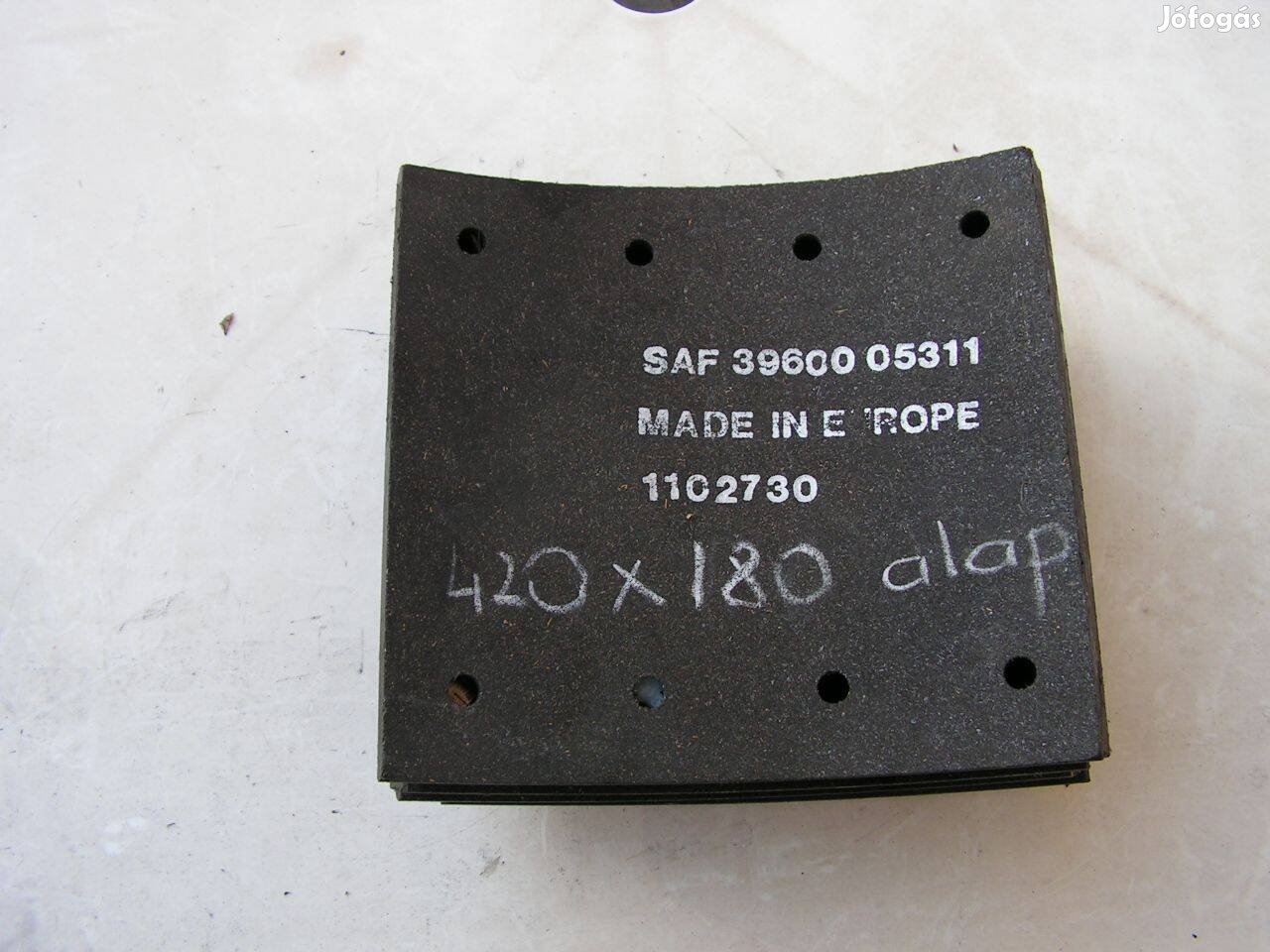 Eladó SAF 420x180mm alapméretű fékbetét