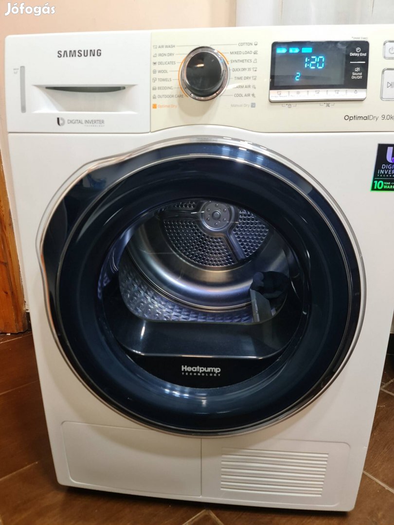 Eladó Samsung Optimal Dry hőszivattyús szárítógép 9kg/A+++