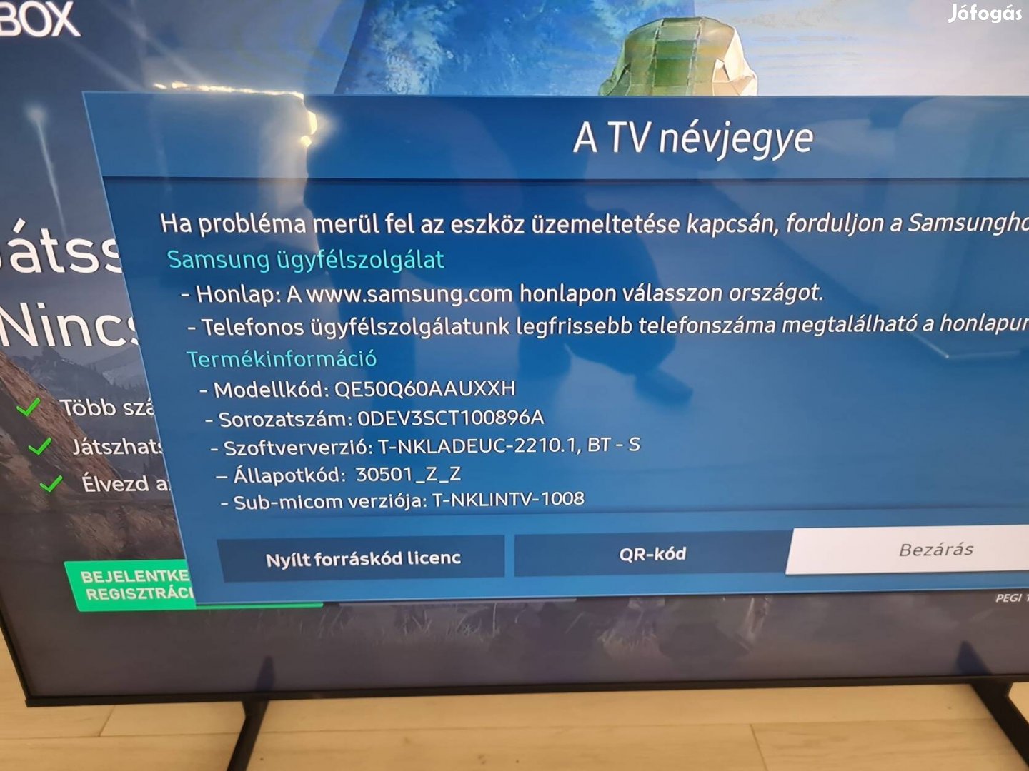 Eladó Samsung Qled 50" (127cm)