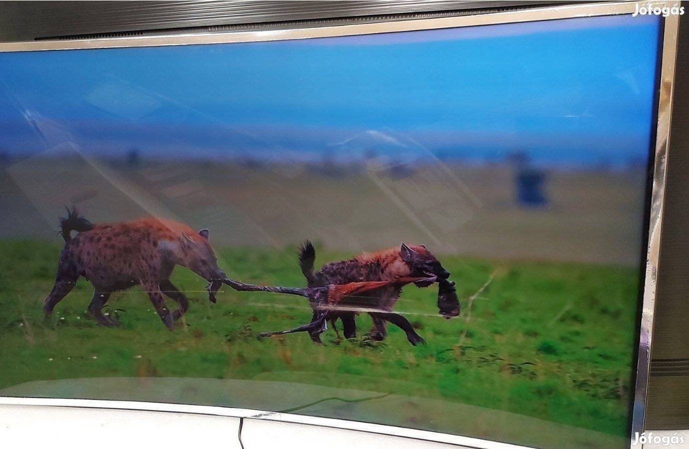 Eladó Samsung UE48JS8500 típusú ívelt led tv. Ajándék 3D-s szemüveggel