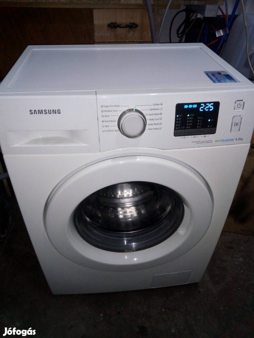 Eladó Samsung elöltöltős keskeny automata mosógép 