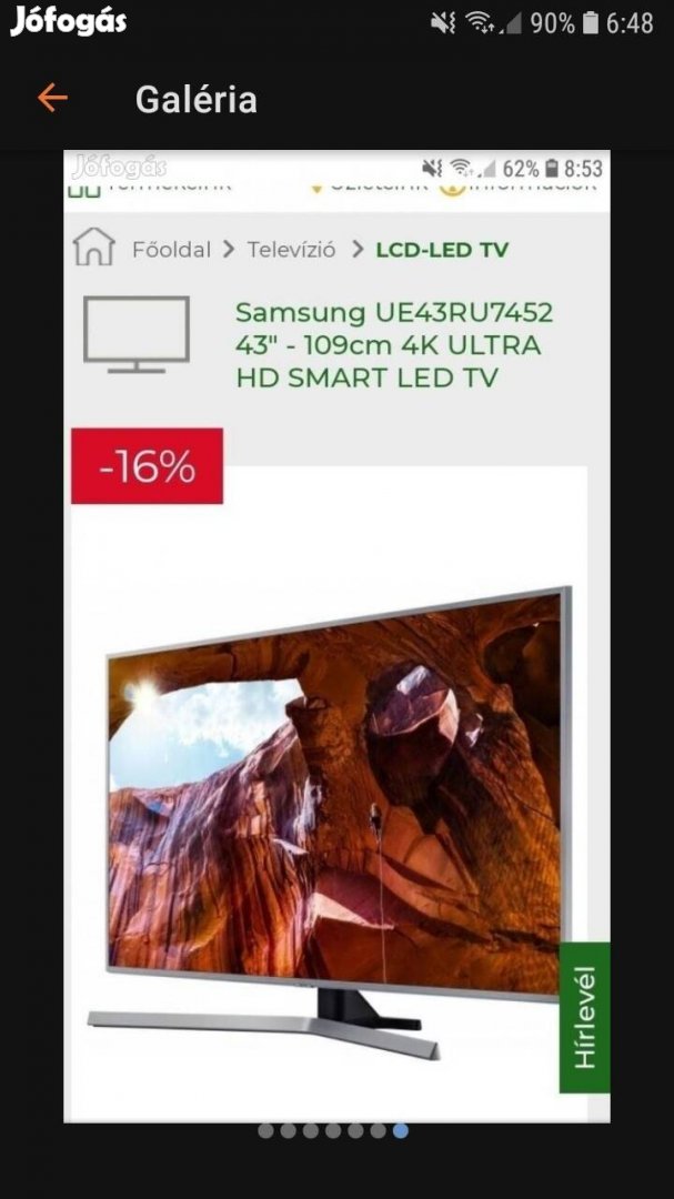 Eladó Samsung okos tv